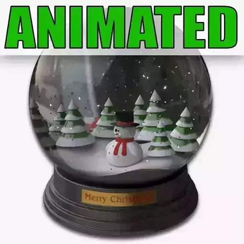 Snowglobe Animated 3D model