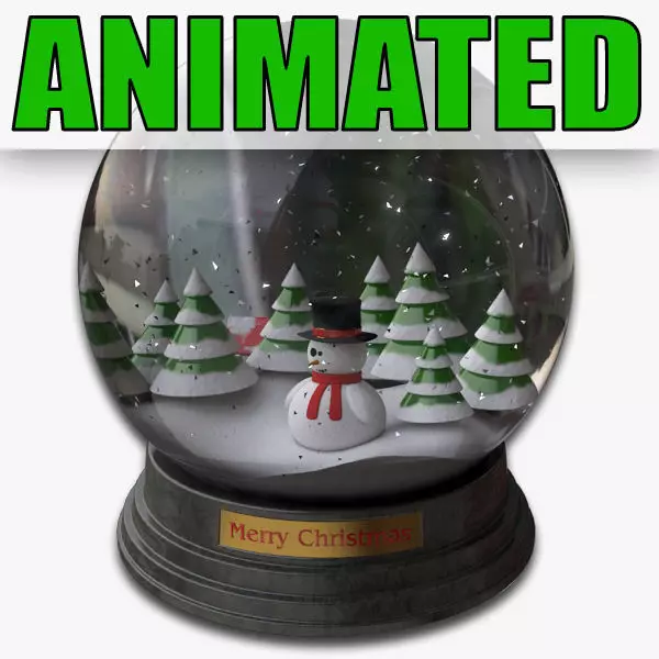 Snowglobe Animated 3D model_0