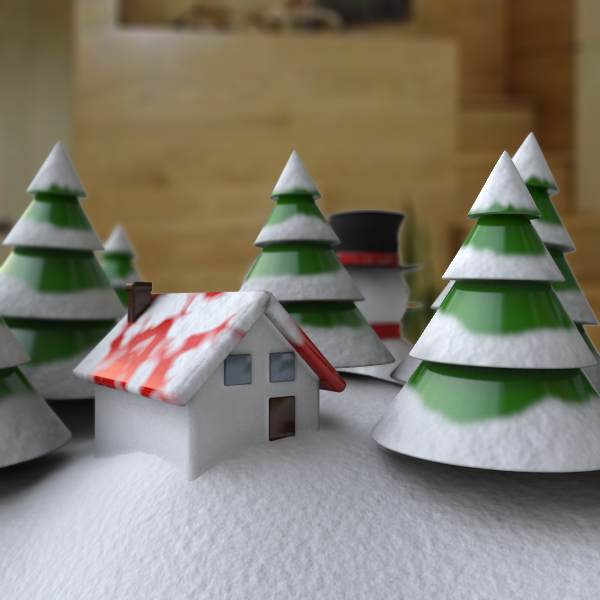 Snowglobe Animated 3D model_3