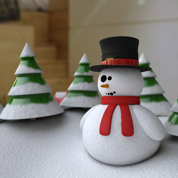 Snowglobe Animated 3D model_2