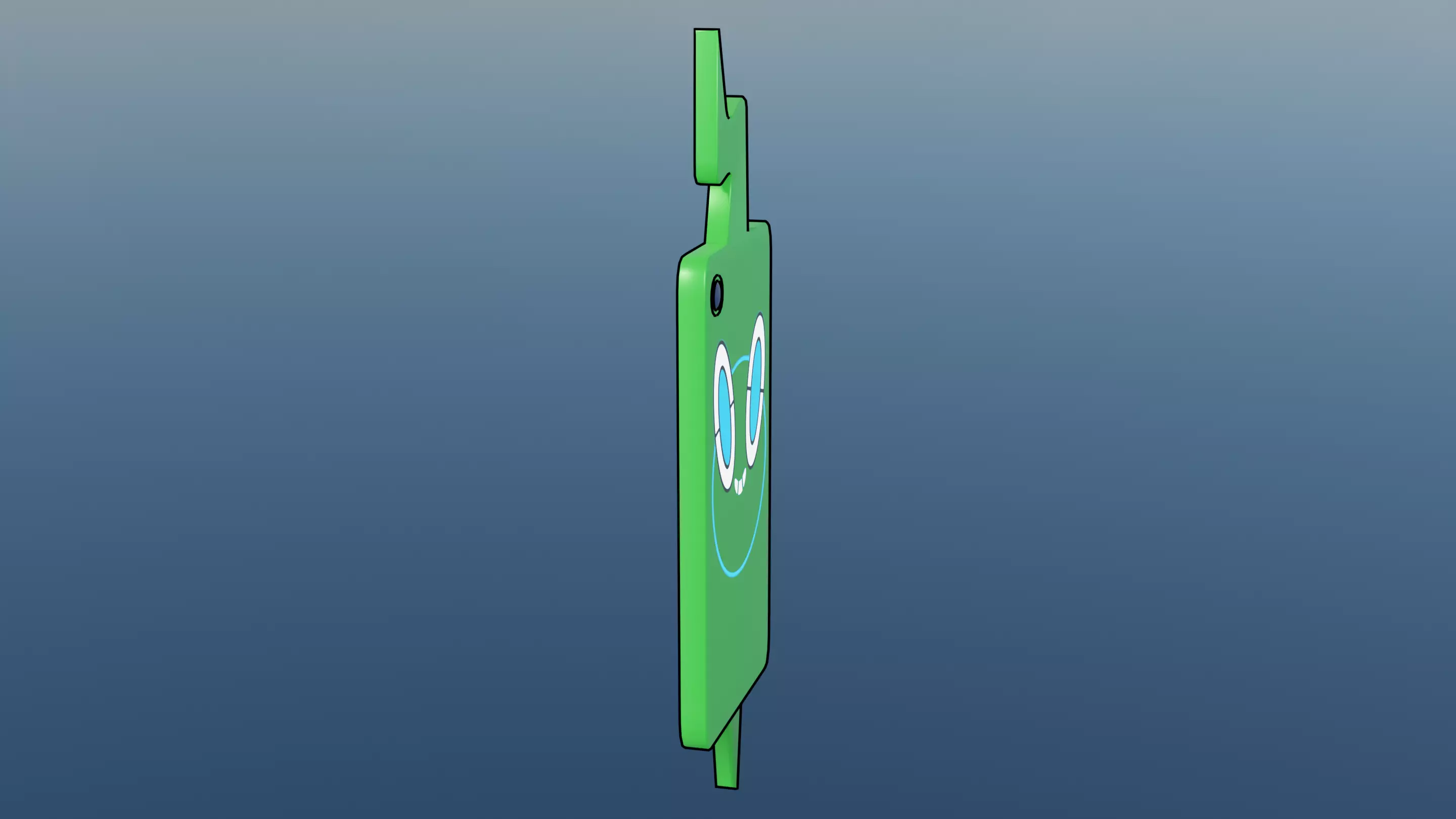 Pokemon Customizable Case SmartRotom Vertical Low-poly 3D model_7