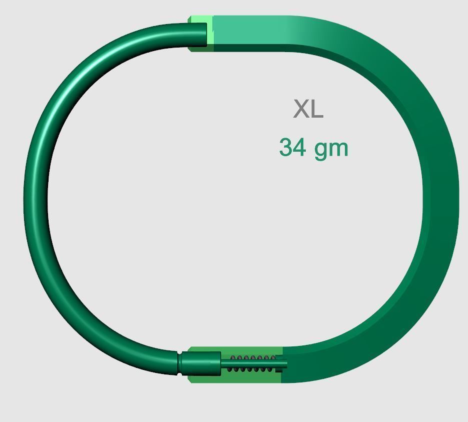 Tiffany Lock Bangle 3D print model_9