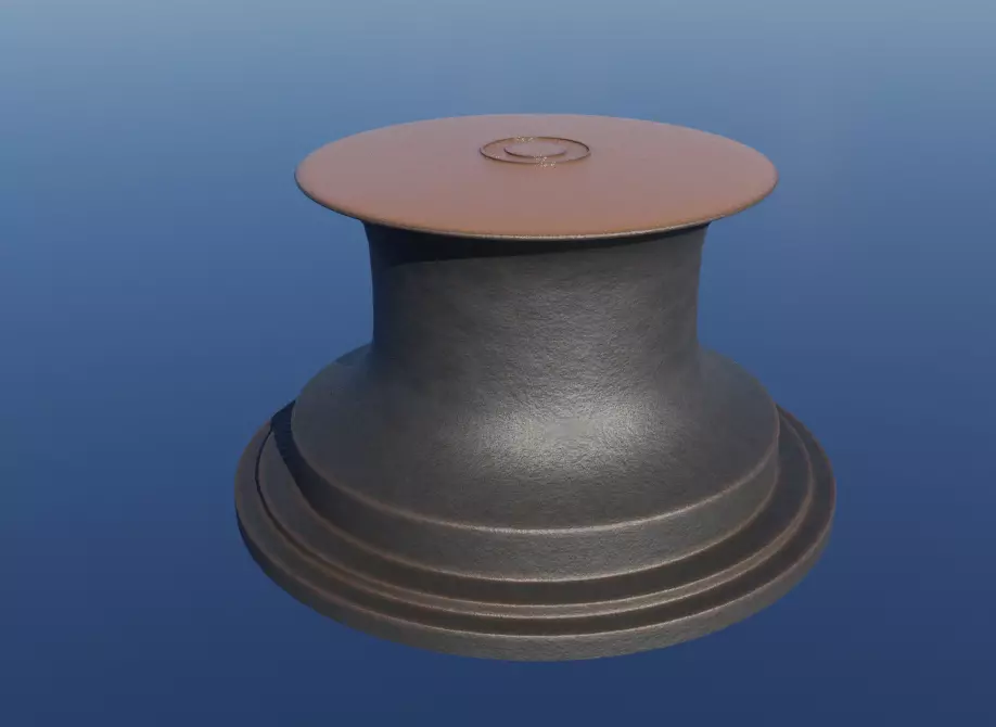 Titanic Forecastle and Stern Deck Capstan  3D model_0