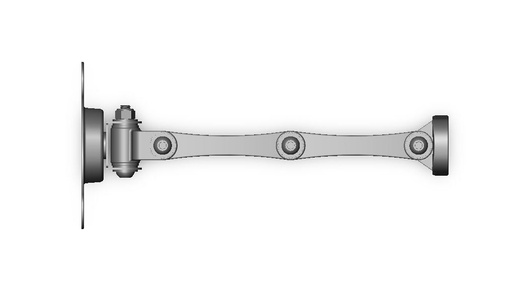 Adjustable Swivel Monitor Mounts 3D model_9