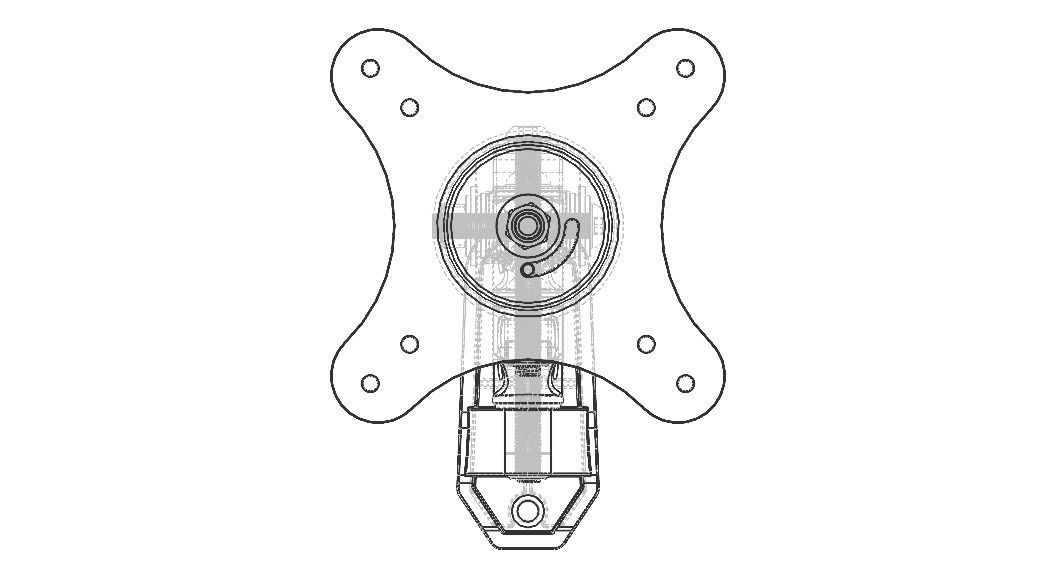 Adjustable Swivel Monitor Mounts 3D model_31