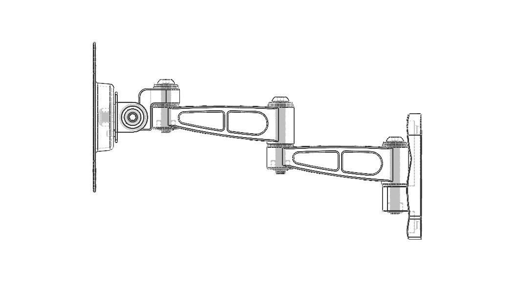 Adjustable Swivel Monitor Mounts 3D model_15