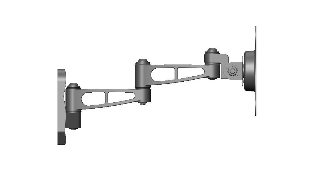 Adjustable Swivel Monitor Mounts 3D model_45