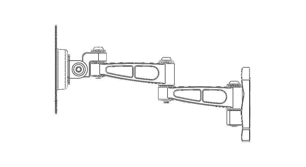 Adjustable Swivel Monitor Mounts 3D model_14