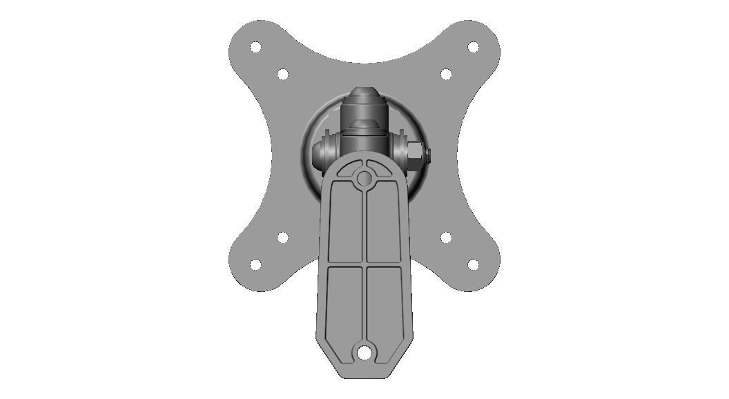Adjustable Swivel Monitor Mounts 3D model_25