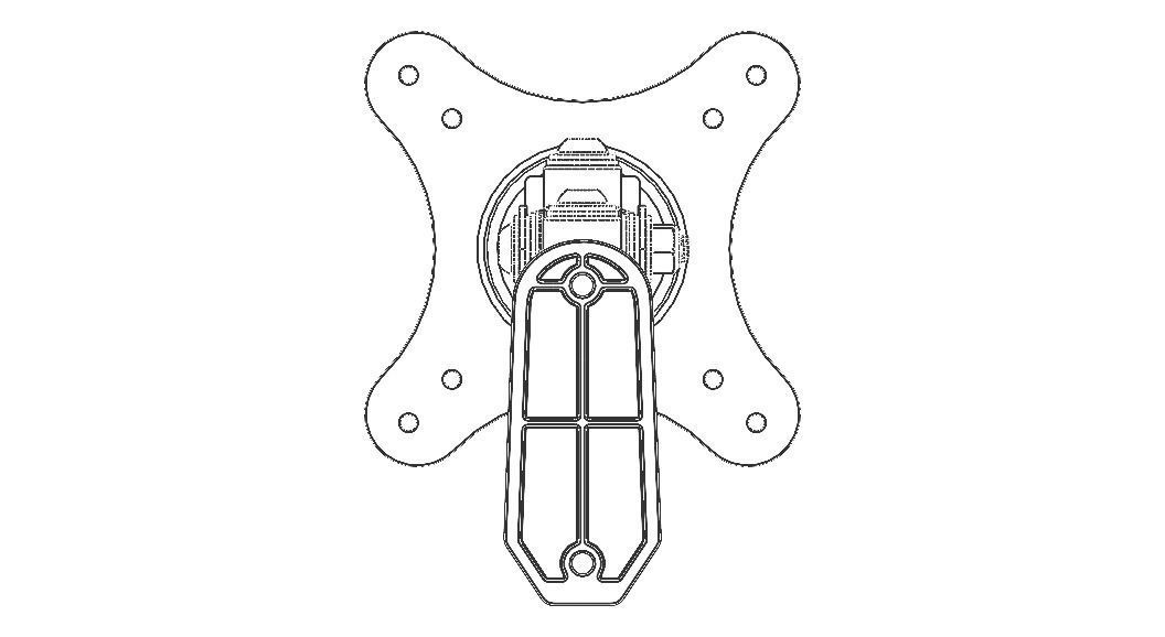 Adjustable Swivel Monitor Mounts 3D model_22