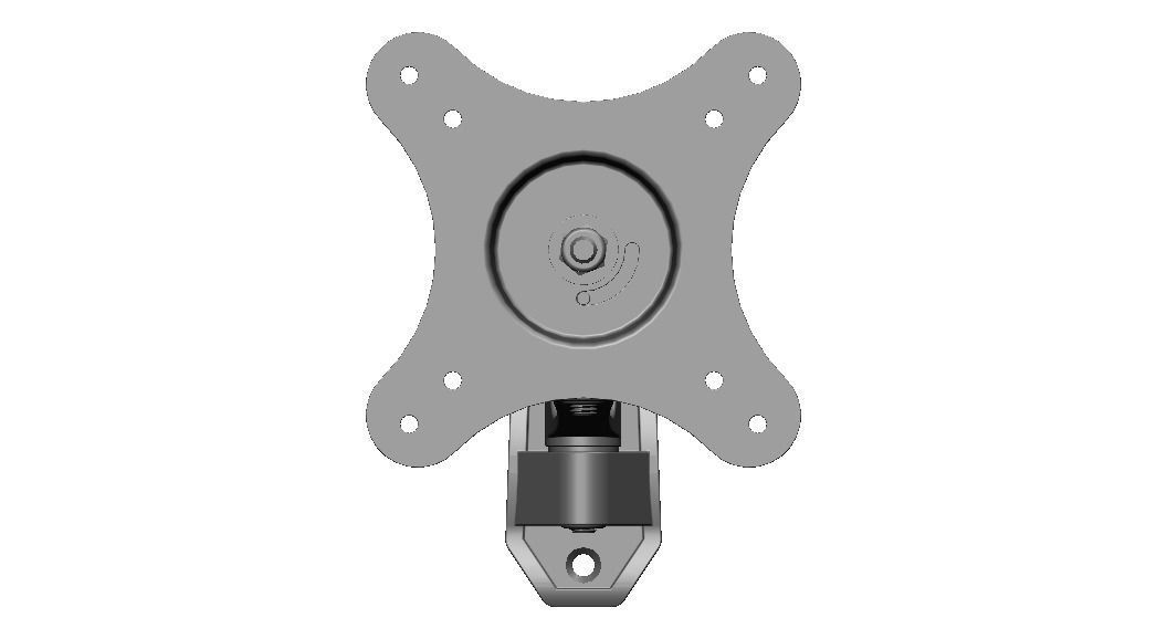 Adjustable Swivel Monitor Mounts 3D model_33