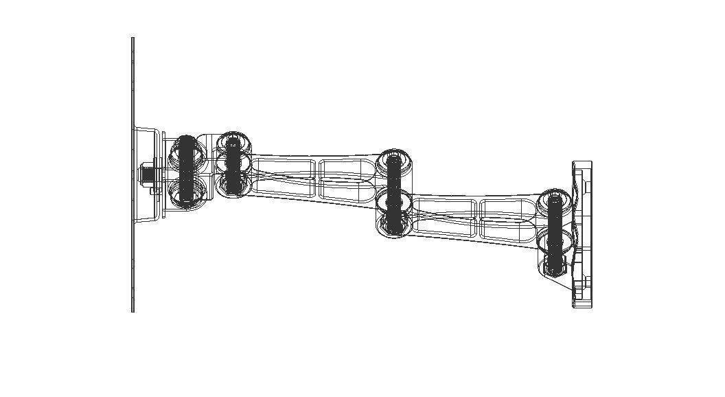 Adjustable Swivel Monitor Mounts 3D model_12