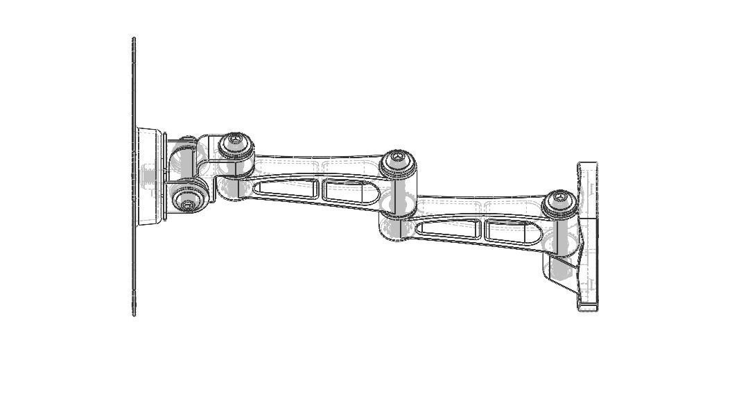 Adjustable Swivel Monitor Mounts 3D model_11