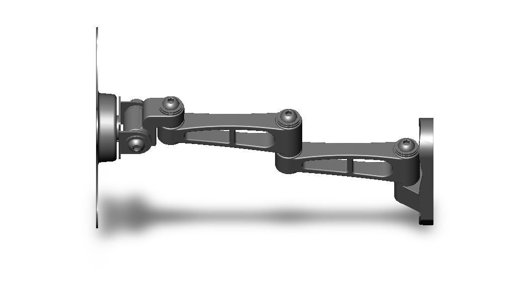 Adjustable Swivel Monitor Mounts 3D model_13