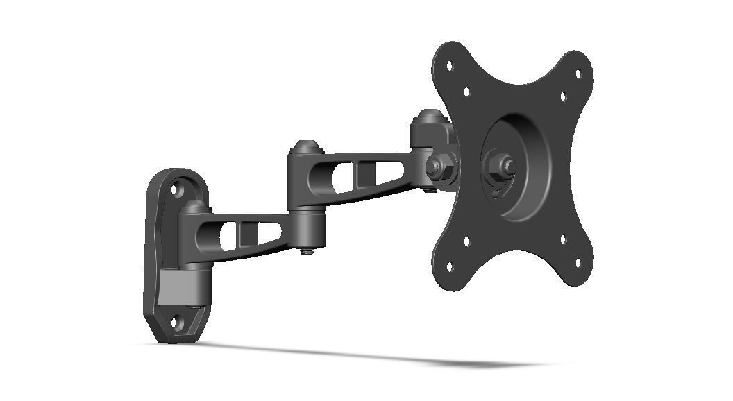 Adjustable Swivel Monitor Mounts 3D model_41