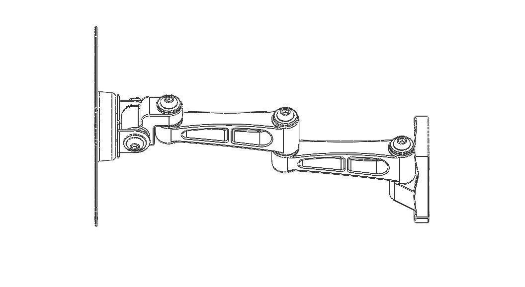 Adjustable Swivel Monitor Mounts 3D model_10
