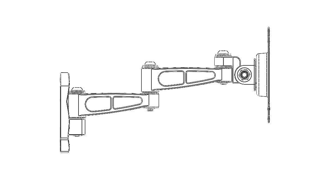 Adjustable Swivel Monitor Mounts 3D model_42