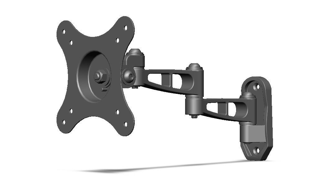 Adjustable Swivel Monitor Mounts 3D model_29