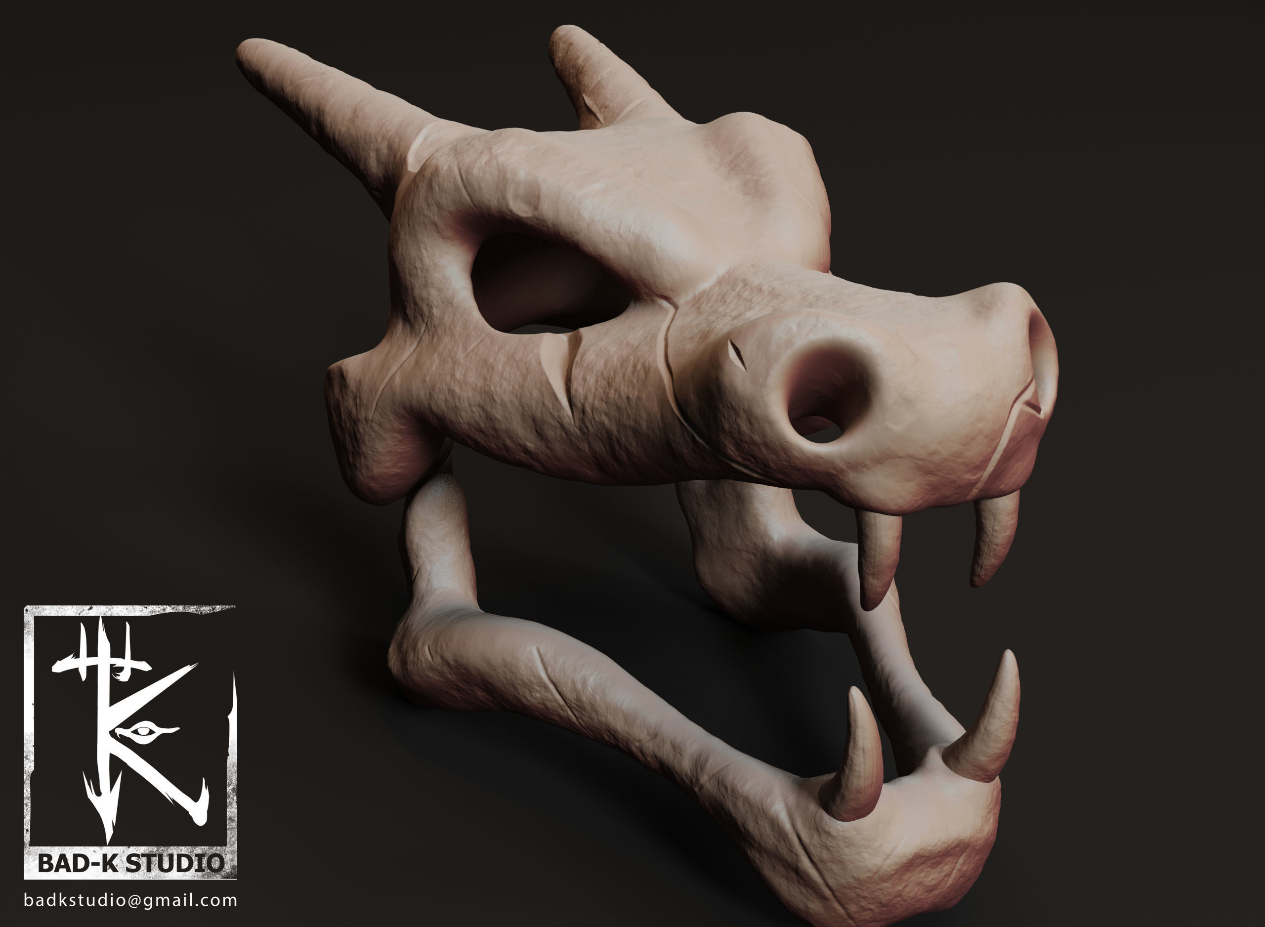 Pokemon Charizard Skull 3d printing model 3D print model_6