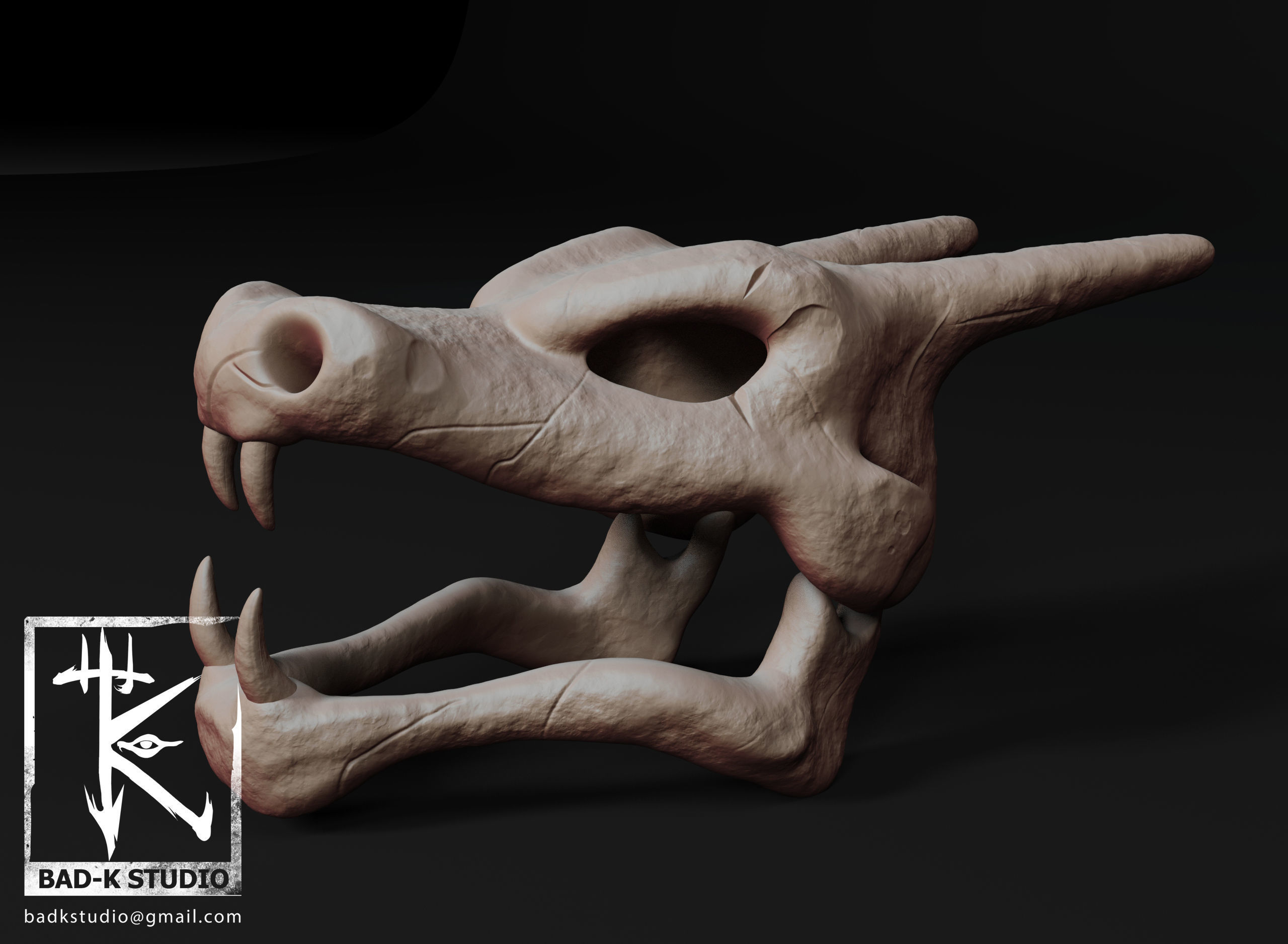 Pokemon Charizard Skull 3d printing model 3D print model_4