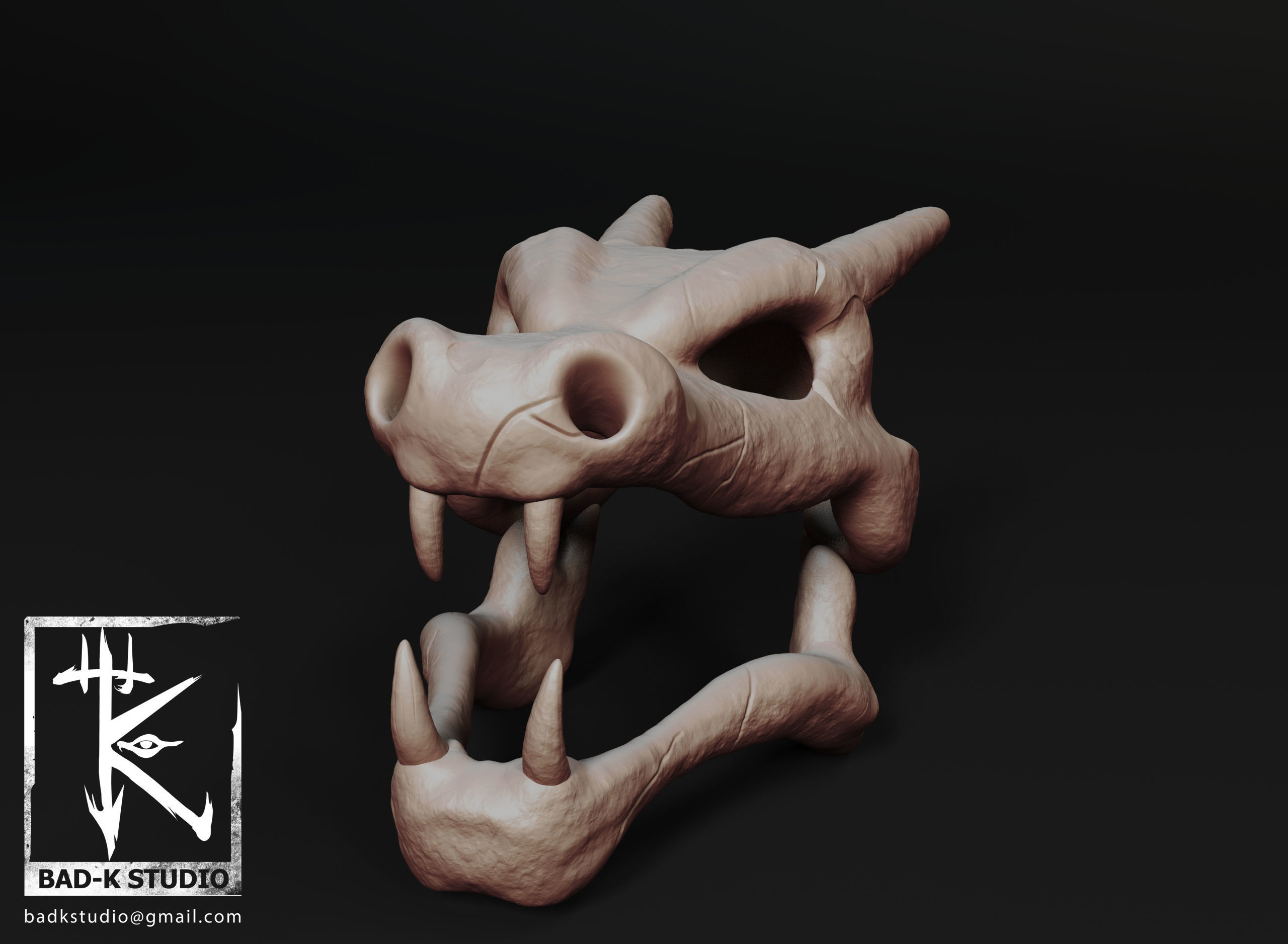 Pokemon Charizard Skull 3d printing model 3D print model_3