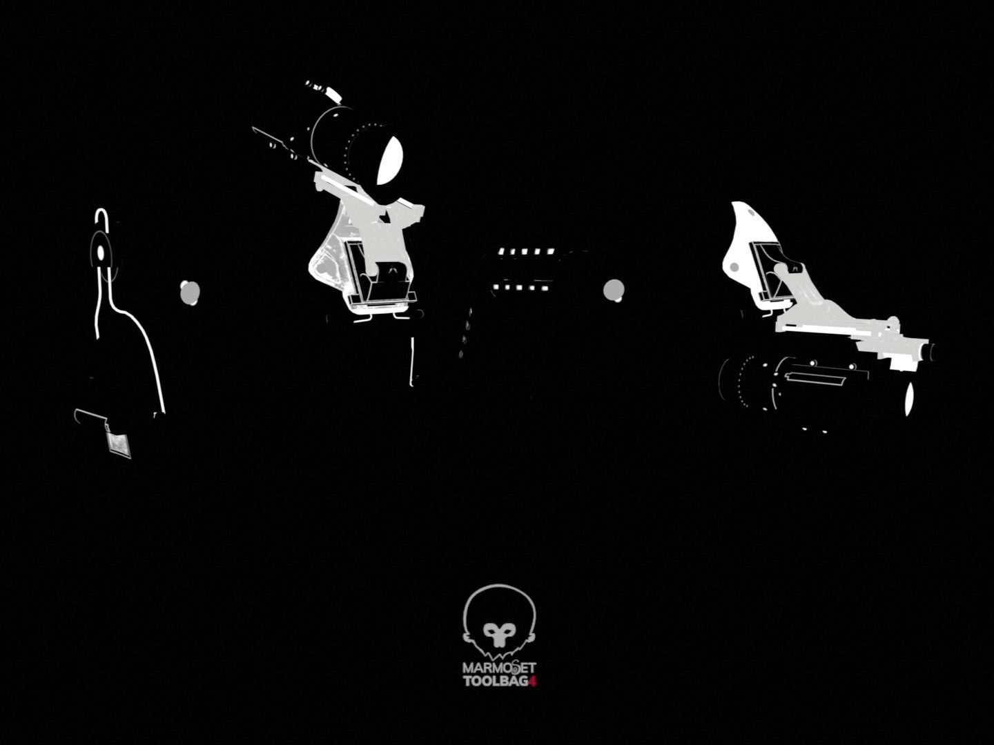 Military helmet game ready 3D model Low-poly 3D model_17