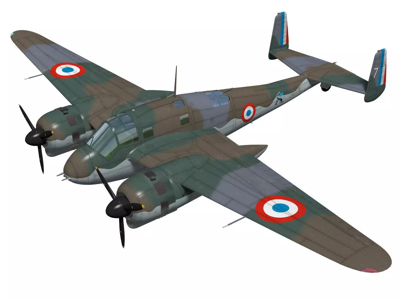 Breguet 690 3D model
