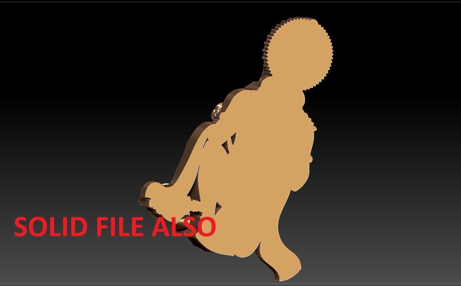 HUNUMAN PENDENT 3D print model_11