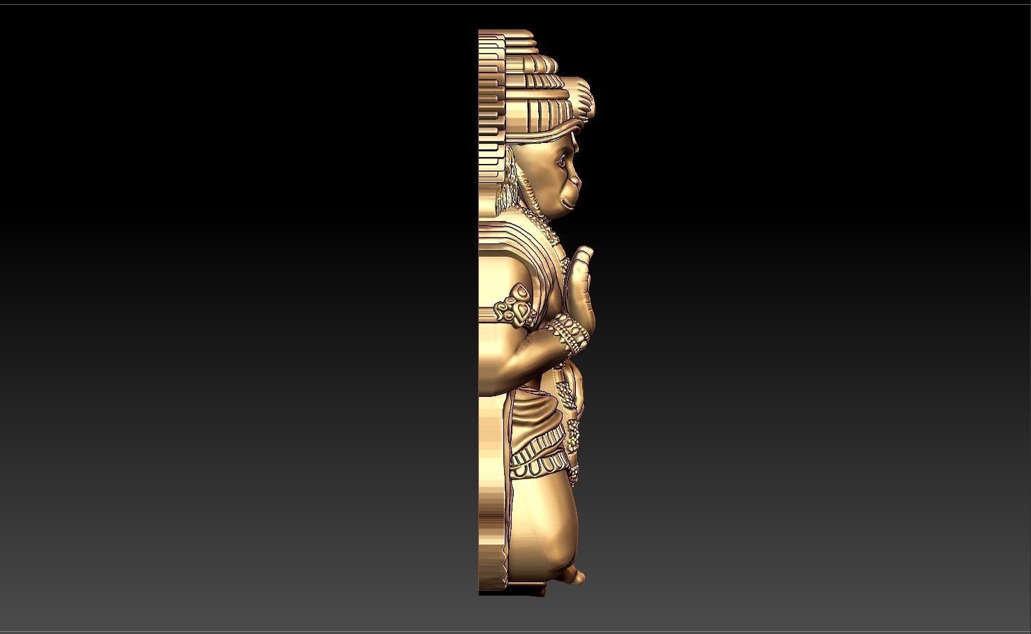 HUNUMAN PENDENT 3D print model_5