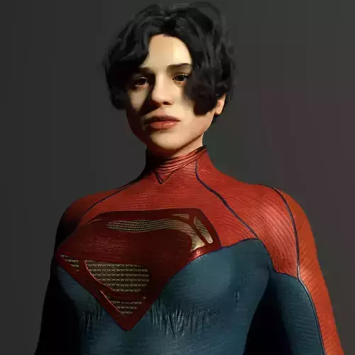 Supergirl Sasha Calle The Flash 2023 3d Model Rigged 3D model