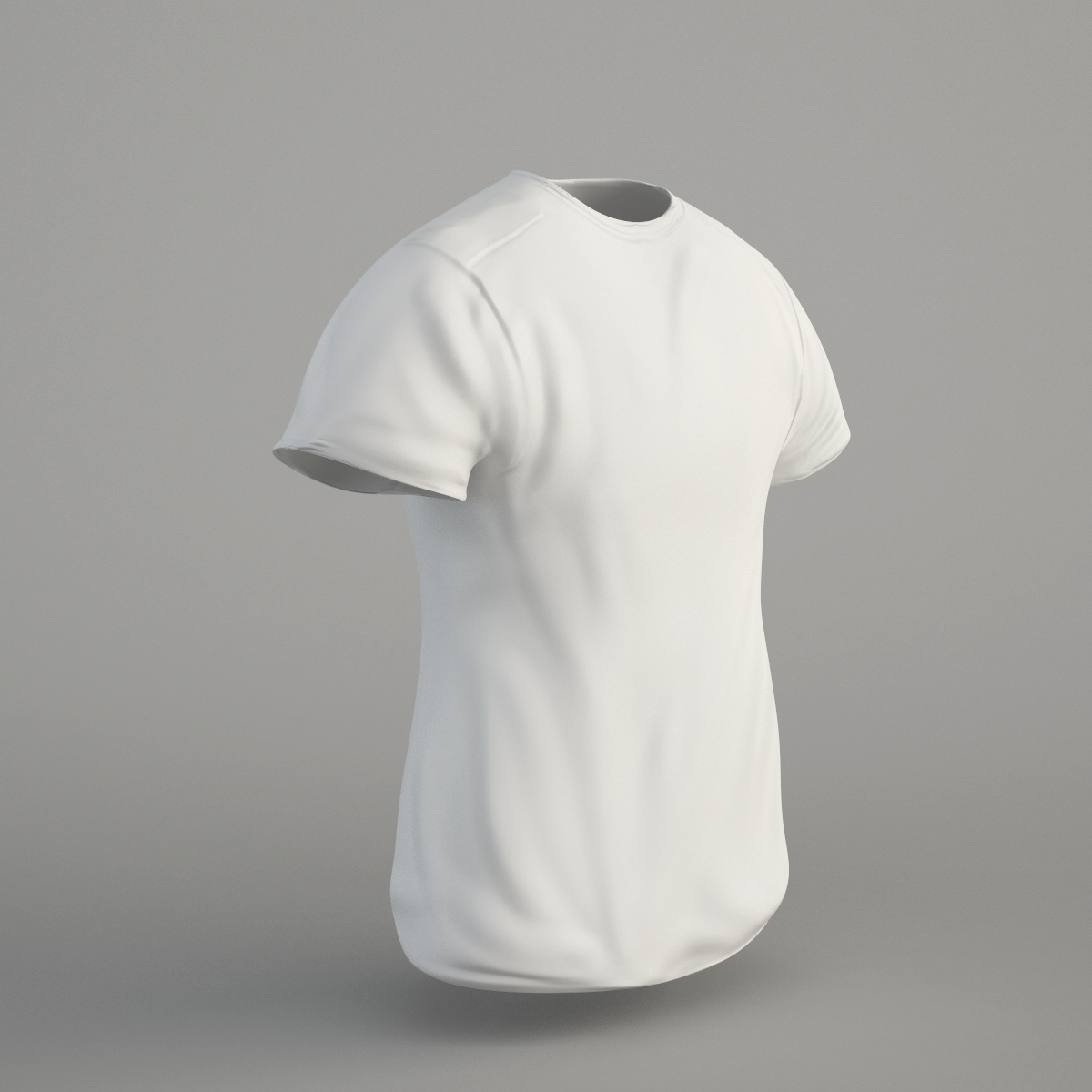 T-shirt Low-poly 3D model_2