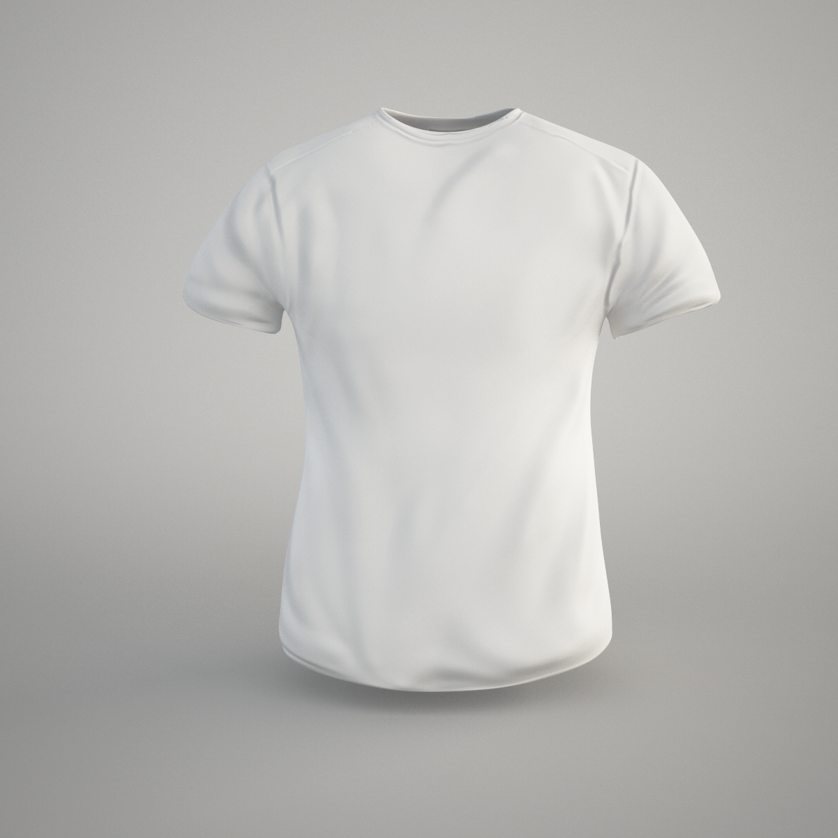 T-shirt Low-poly 3D model_0
