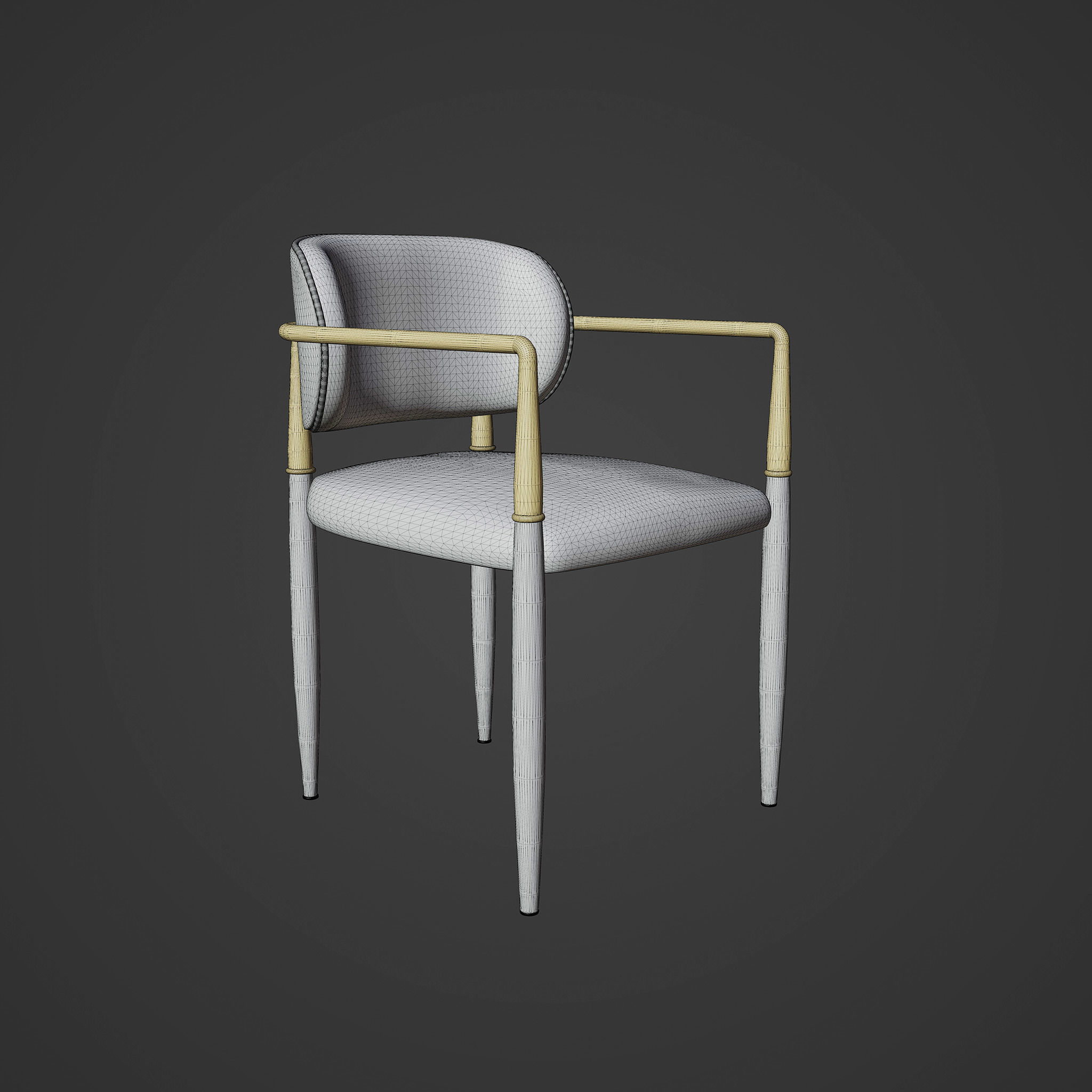 Chair Free low-poly 3D model_1
