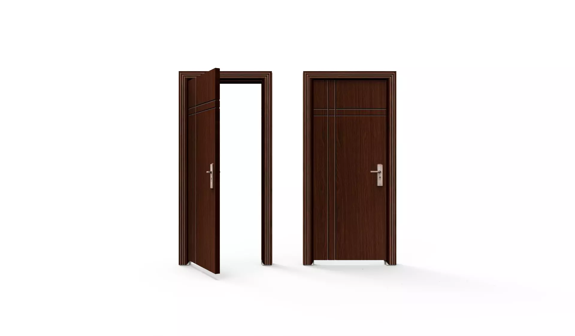 wooden  door 3D model_0
