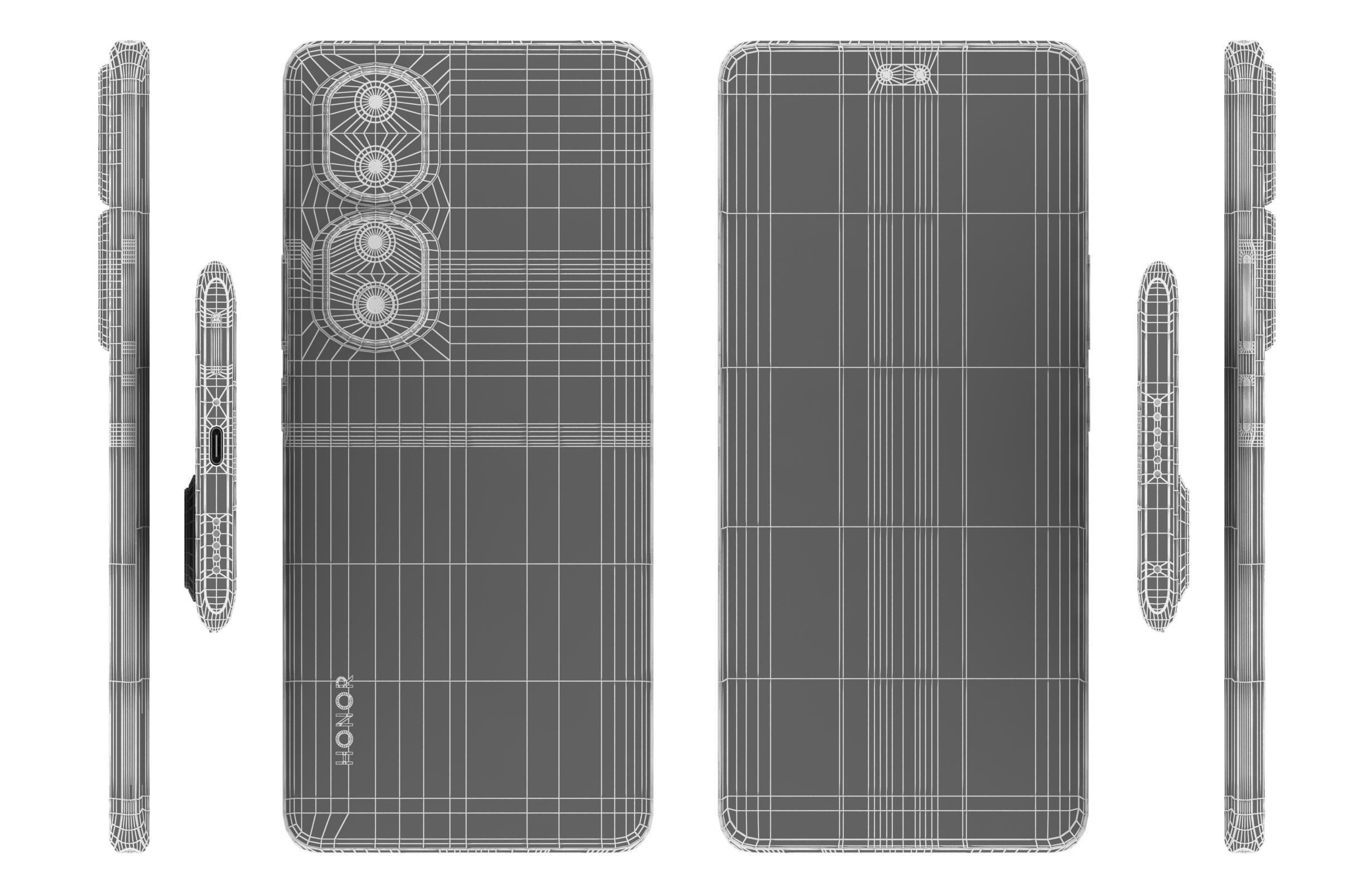 Honor 90 and 90 Pro Low-poly 3D model_103