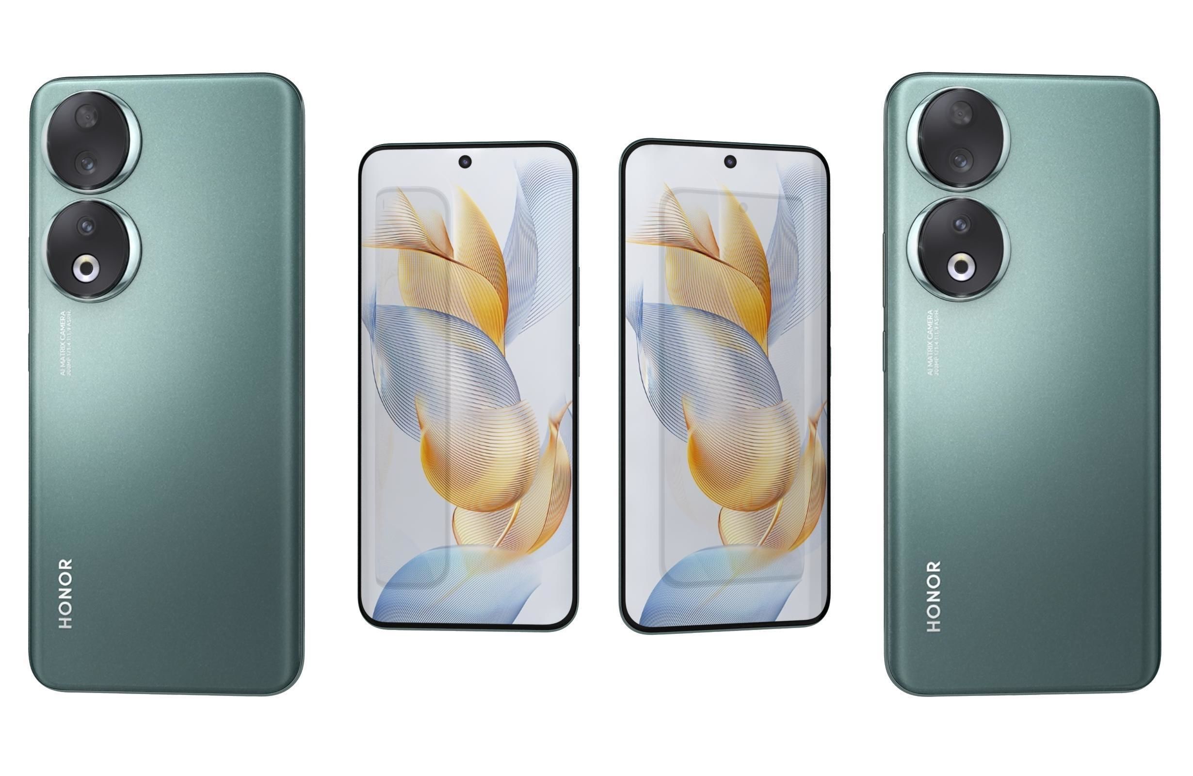 Honor 90 and 90 Pro Low-poly 3D model_4