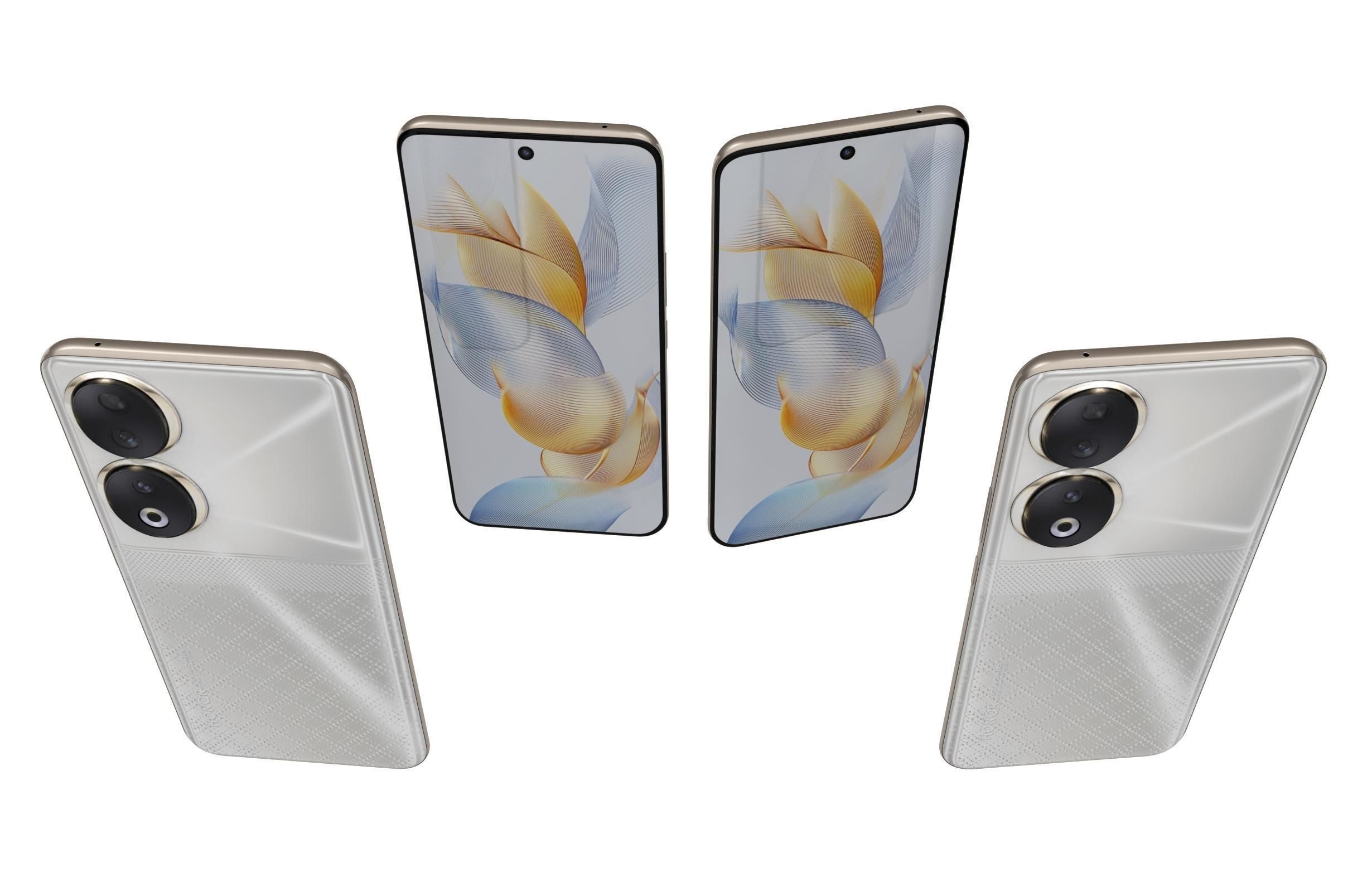 Honor 90 and 90 Pro Low-poly 3D model_17