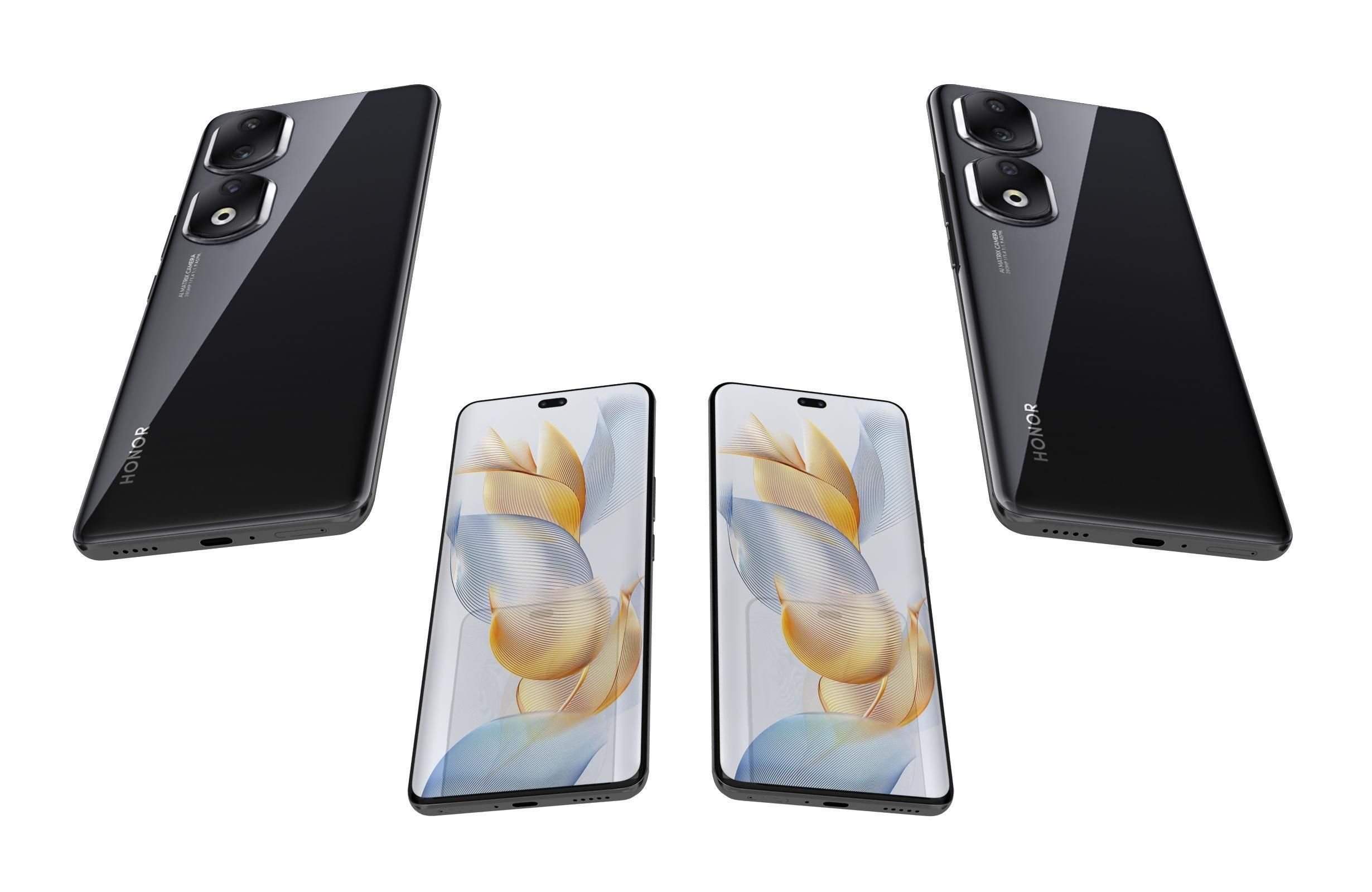 Honor 90 and 90 Pro Low-poly 3D model_64