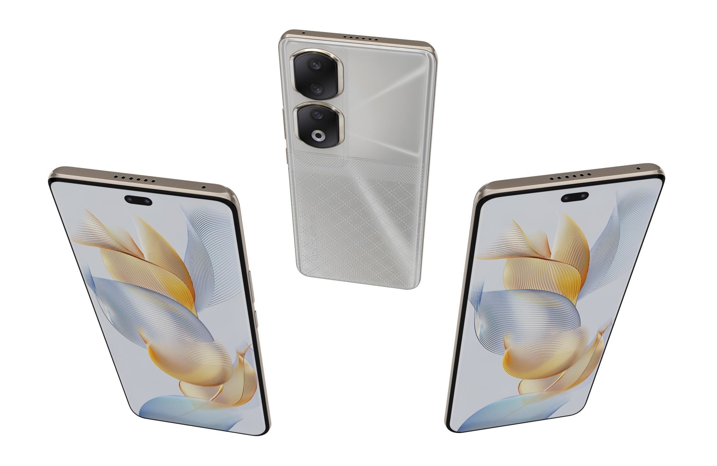 Honor 90 and 90 Pro Low-poly 3D model_96