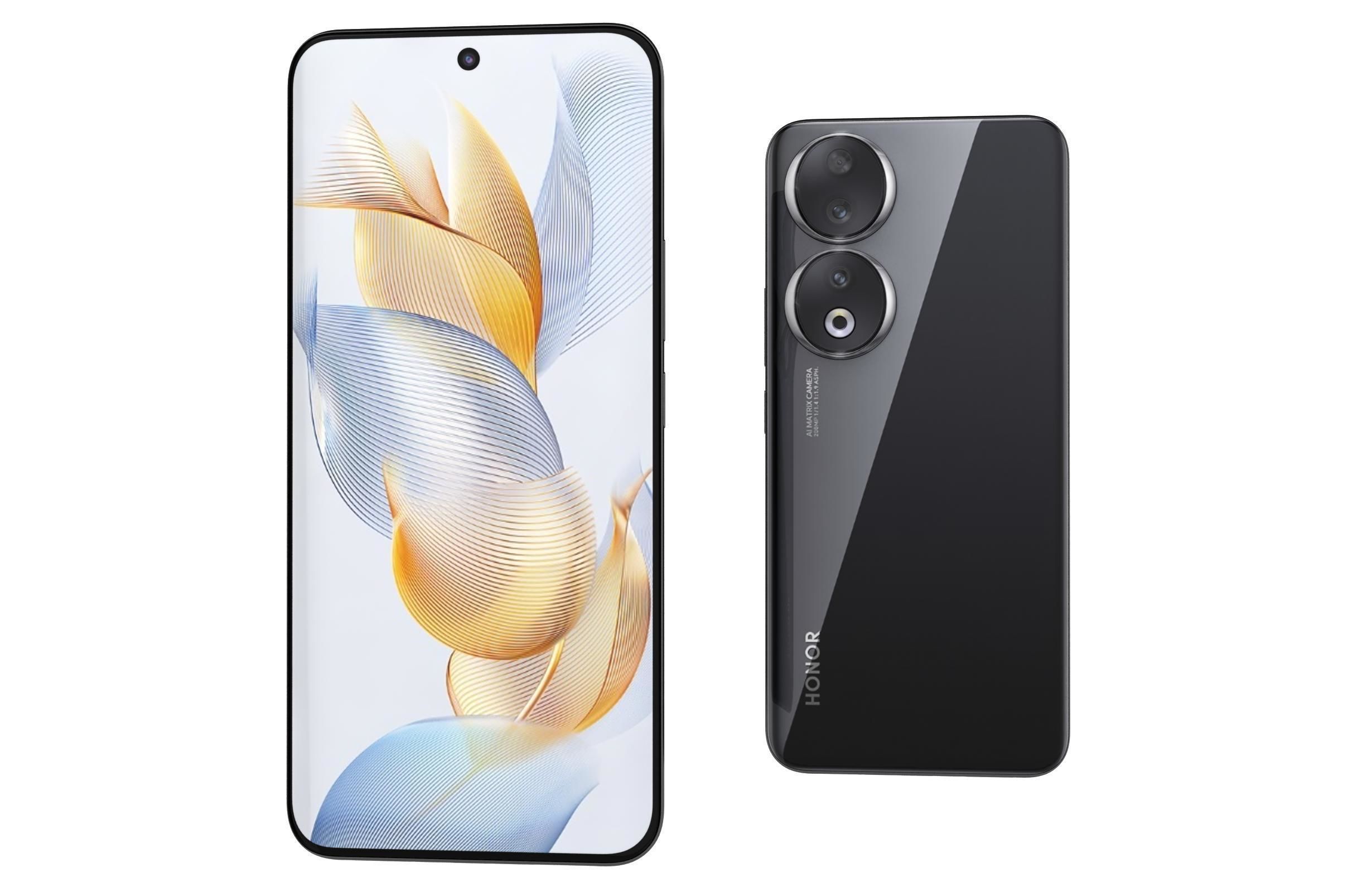 Honor 90 and 90 Pro Low-poly 3D model_43