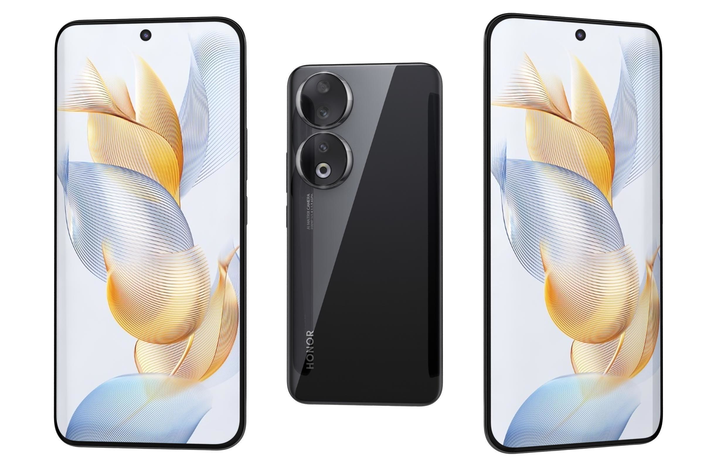 Honor 90 and 90 Pro Low-poly 3D model_37