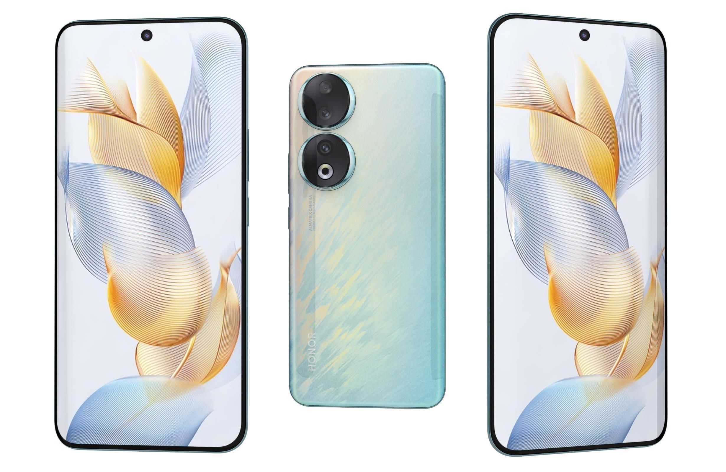 Honor 90 and 90 Pro Low-poly 3D model_25