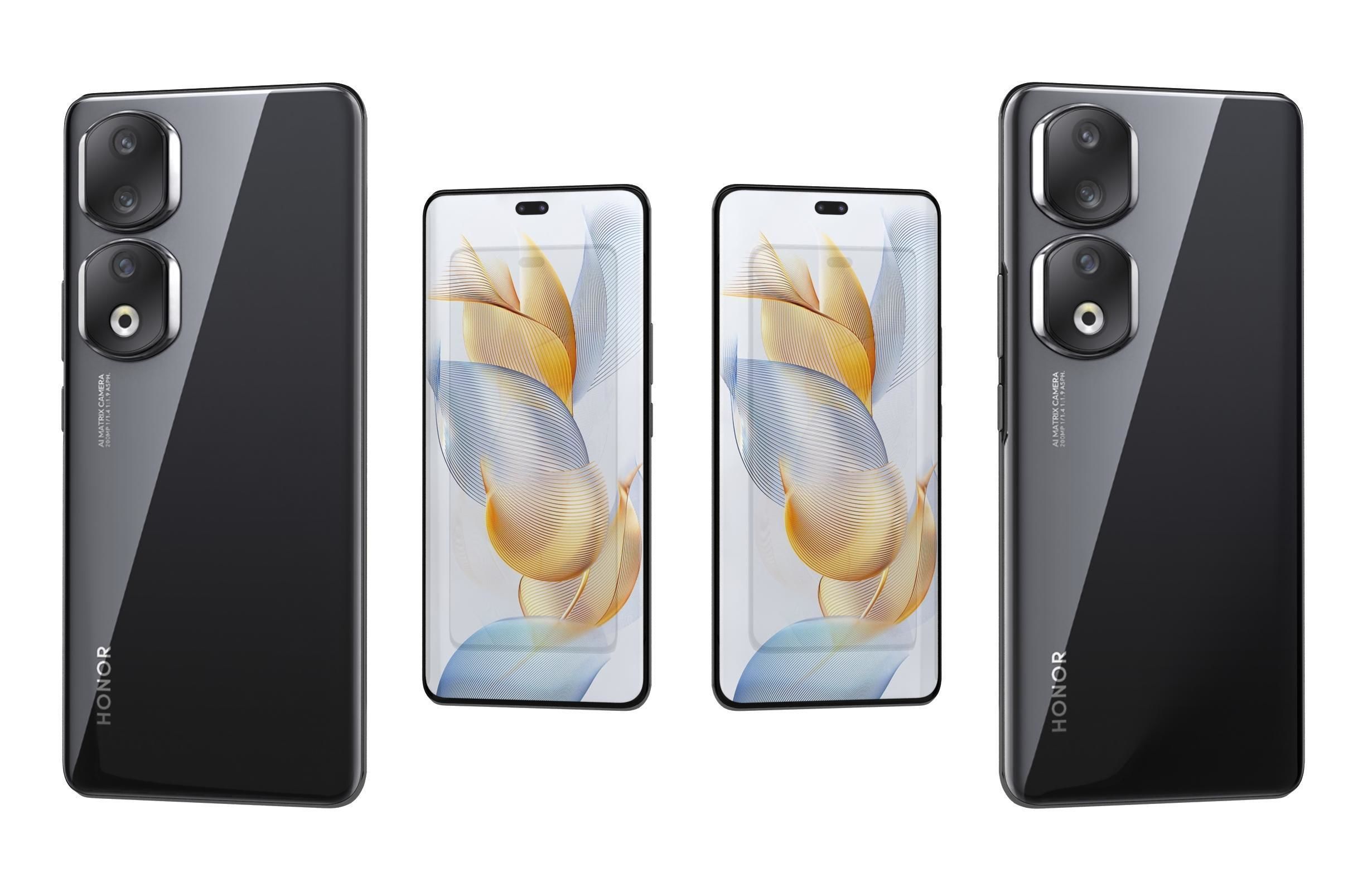 Honor 90 and 90 Pro Low-poly 3D model_62