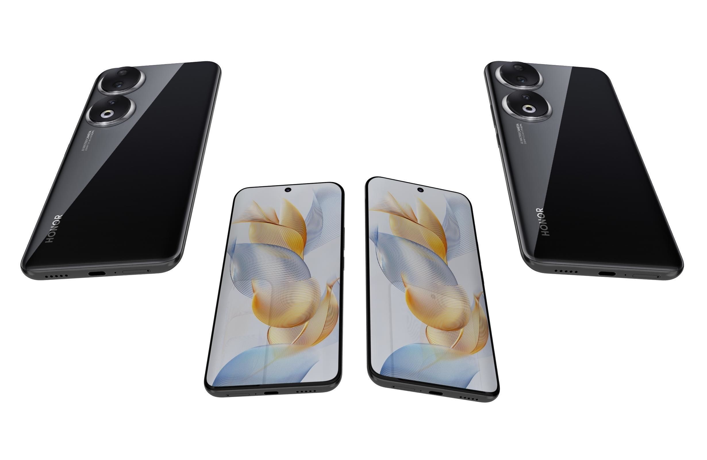 Honor 90 and 90 Pro Low-poly 3D model_42