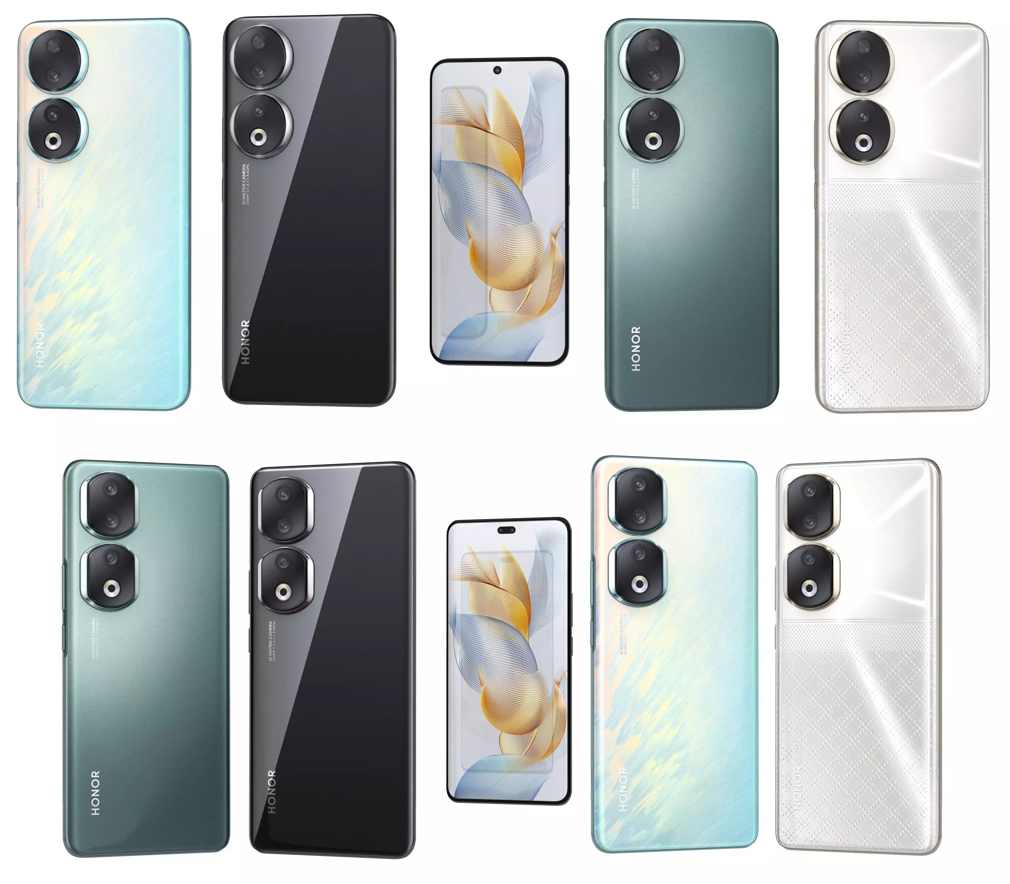 Honor 90 and 90 Pro Low-poly 3D model_0