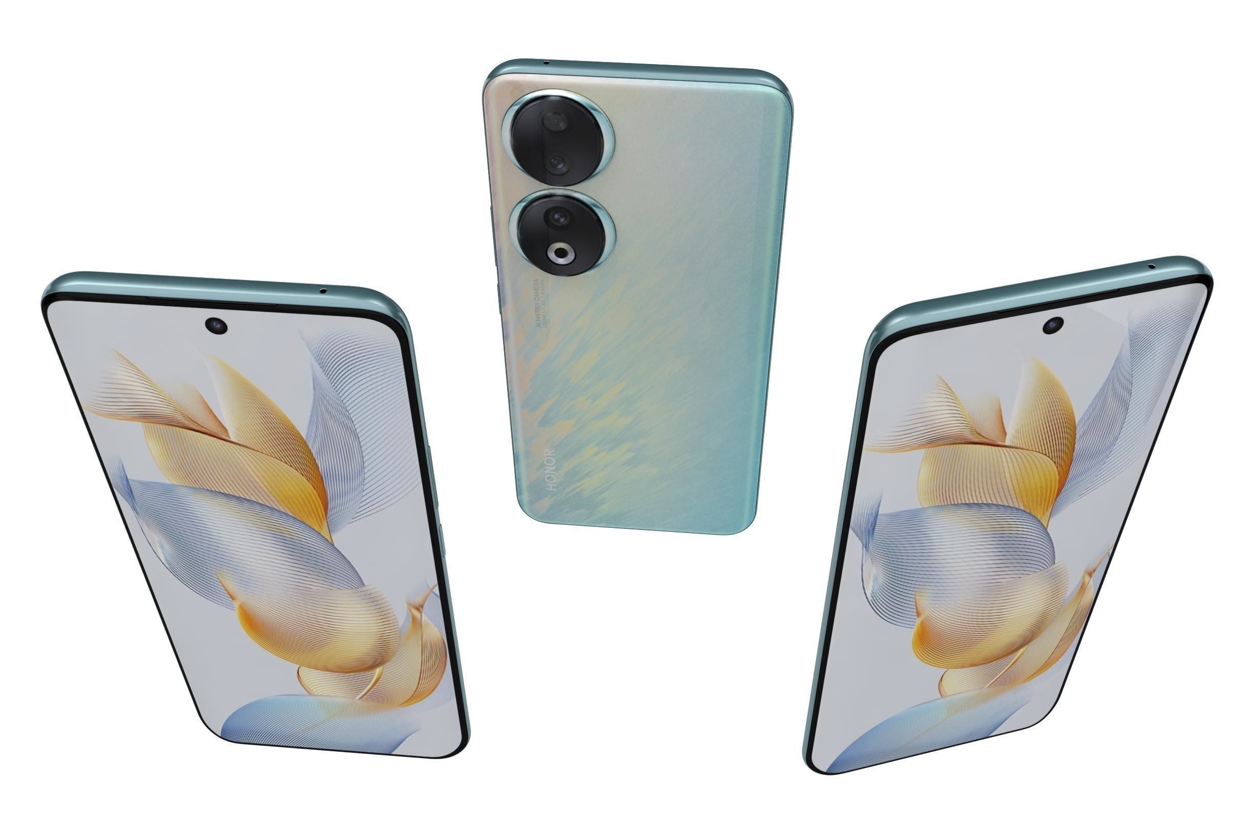 Honor 90 and 90 Pro Low-poly 3D model_26