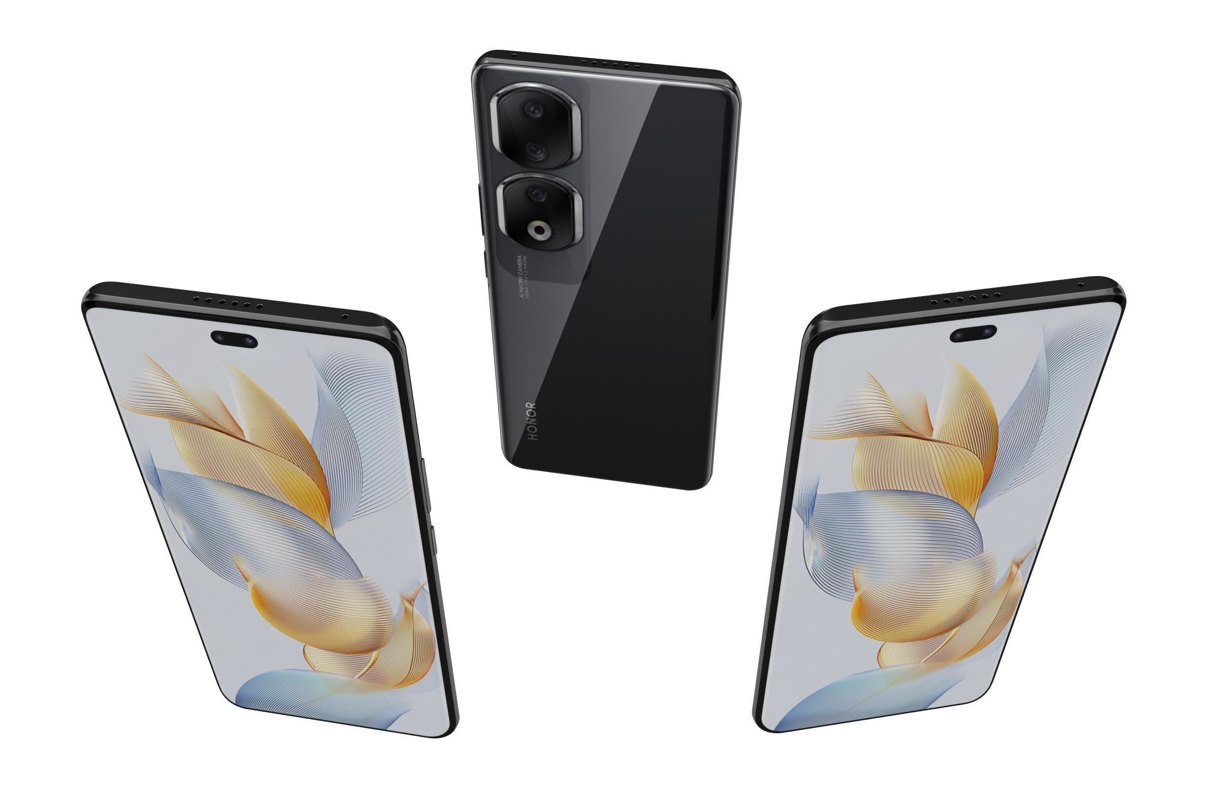 Honor 90 and 90 Pro Low-poly 3D model_60