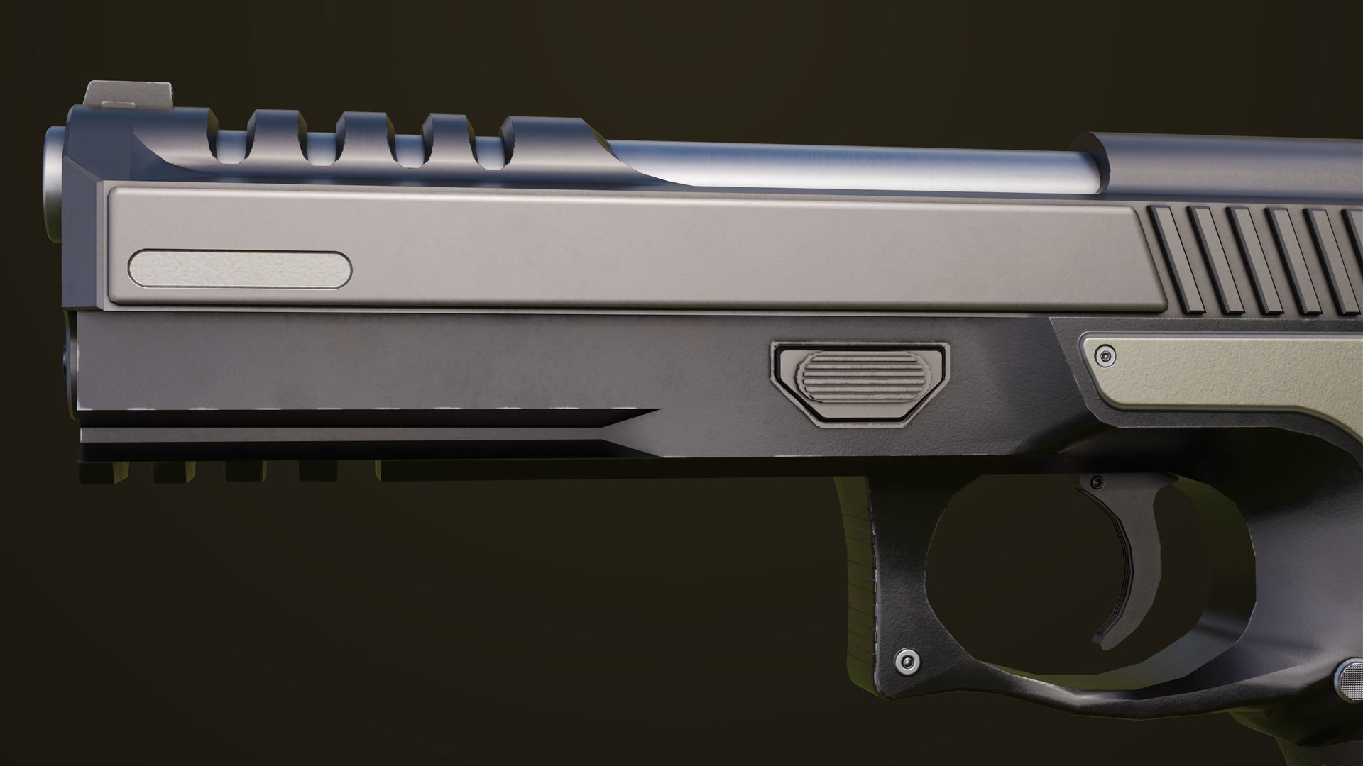 Pistol 02 Generic All PBR Unity UE Textures Included Low-poly 3D model_11