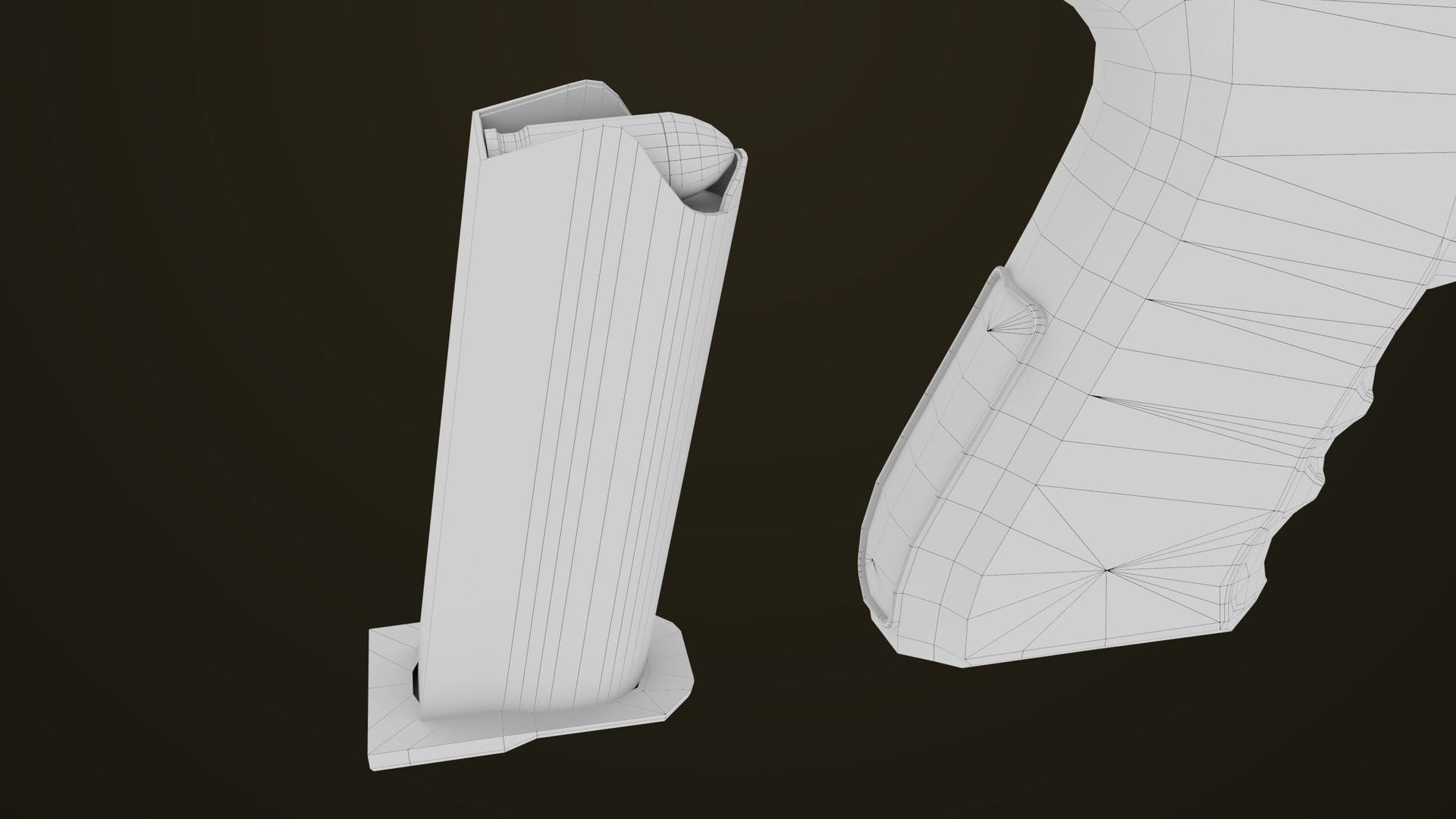 Pistol 02 Generic All PBR Unity UE Textures Included Low-poly 3D model_31