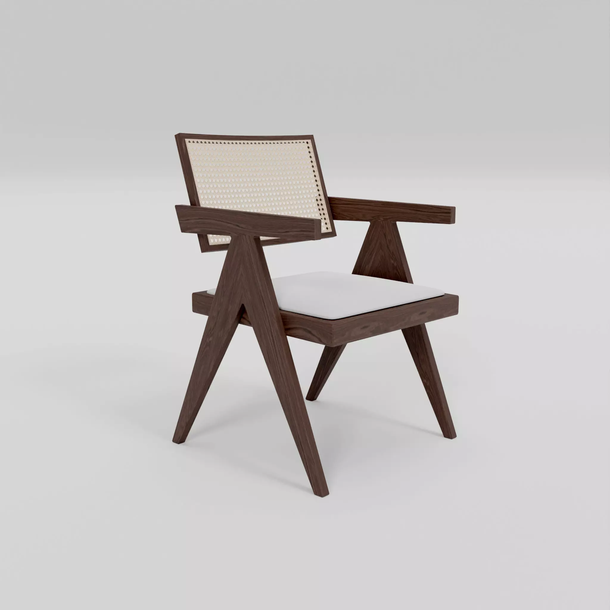 Rattan Chair Free low-poly 3D model_0